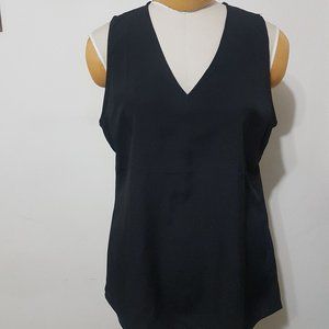 Black sleeveless top